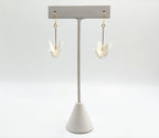 White Origami Crane Earrings