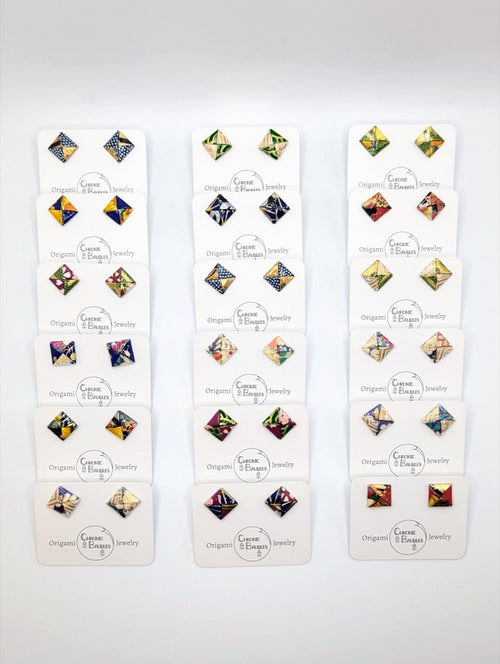 Square Stud Earrings